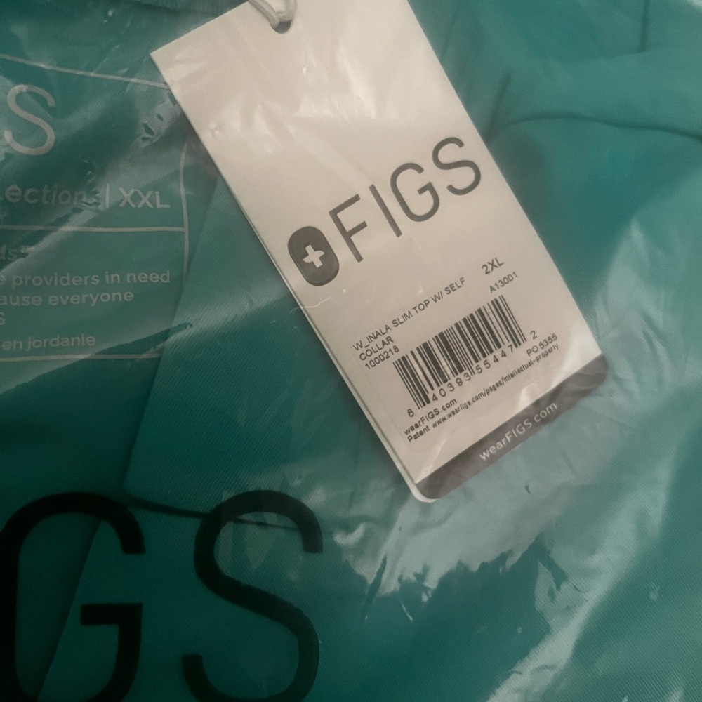 FIGS Oasis Inala Slim Scrub Top 2XL